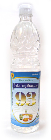 น้ำส้มสายชูเทียม ตรา 93 : ขวดเพท700cc. "93" brand Artificial Vinegar : PET bottle700cc. 